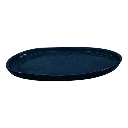 SMALL OVAL PLATTER FRENCH NAVY