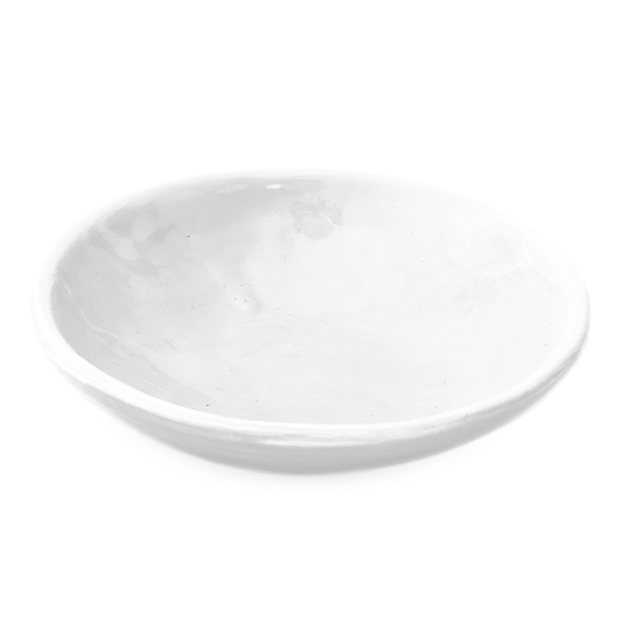 GLOBE DISH WHITE GLOSS