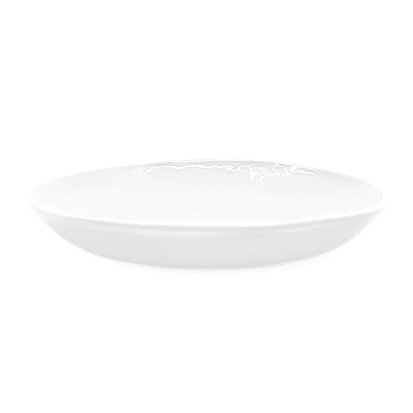 PEASANT PLATE LARGE WHITE GLOSS