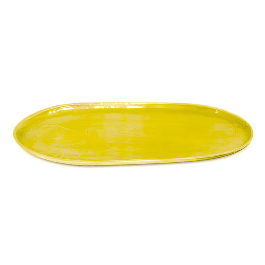 OVAL PLATTER LARGE YELLOW