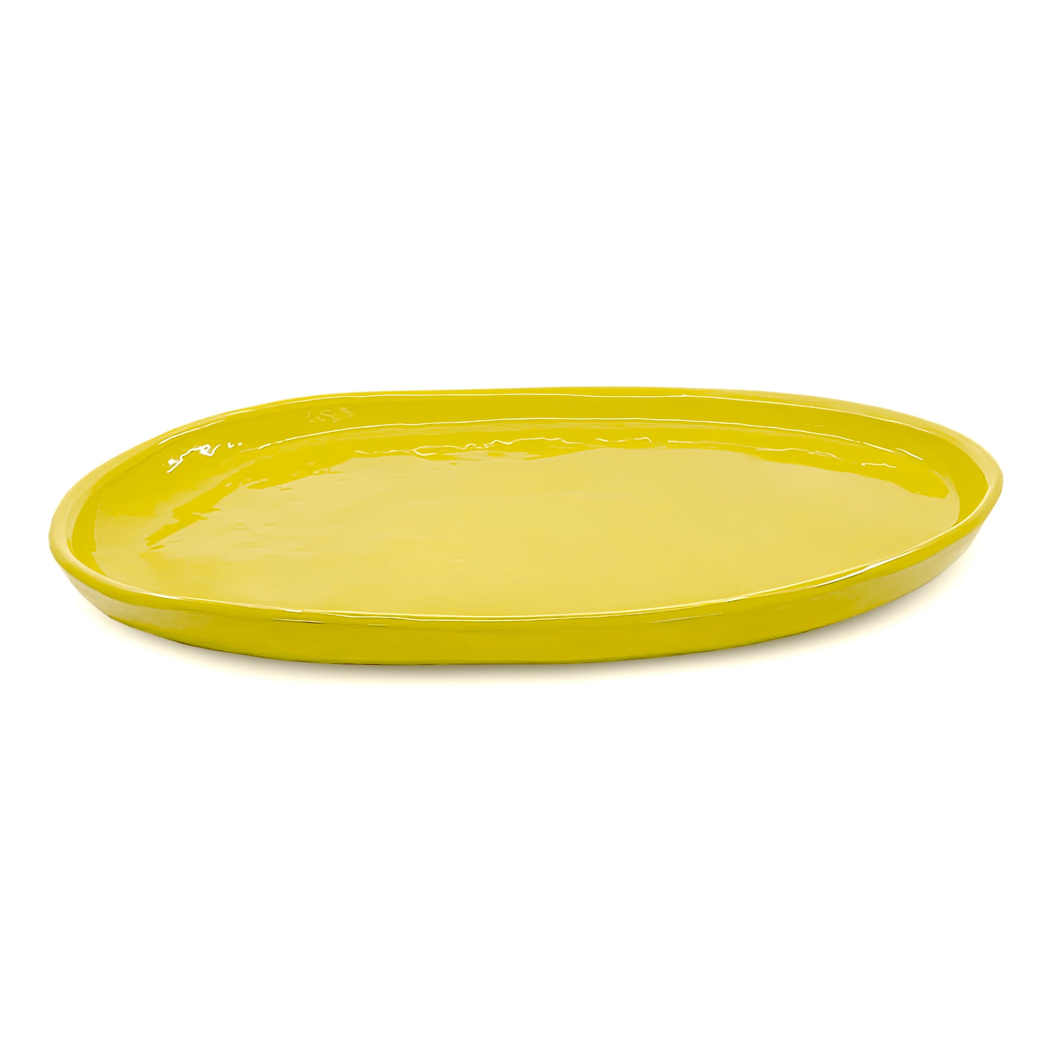 SMALL OVAL PLATTER YELLOW