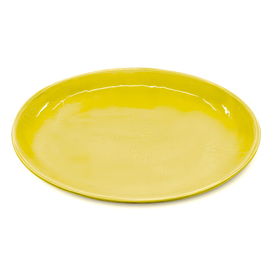 OVAL SERVING YELLOW
