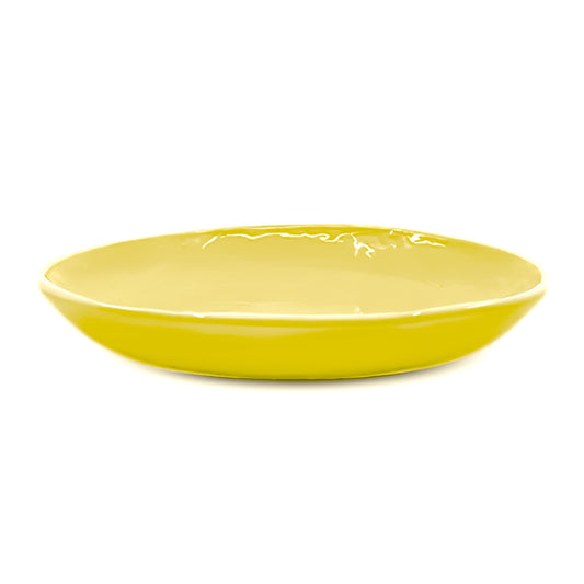 PEASANT PLATE LARGE YELLOW