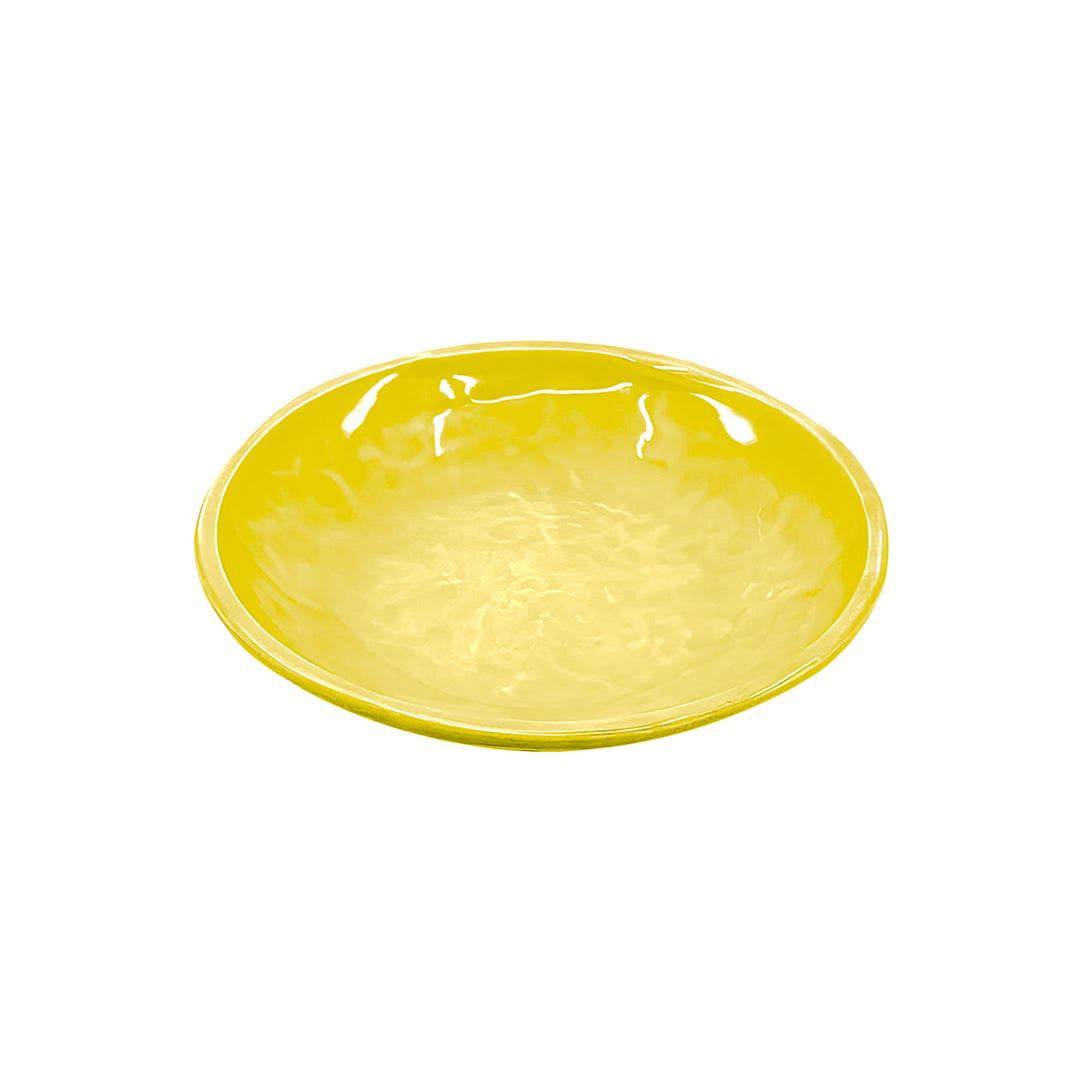 ROUND SPICE DISH YELLOW