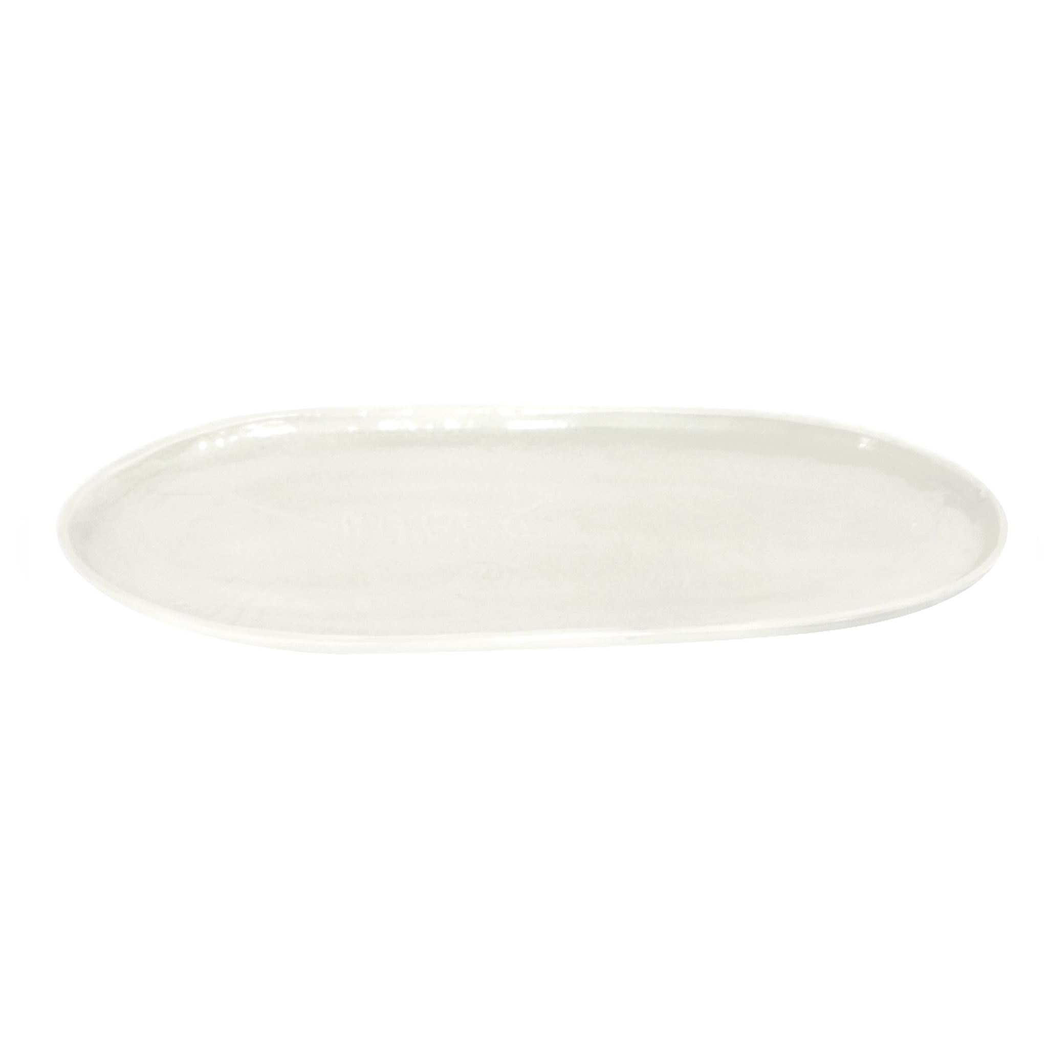 OVAL PLATTER LARGE WHITE GLOSS