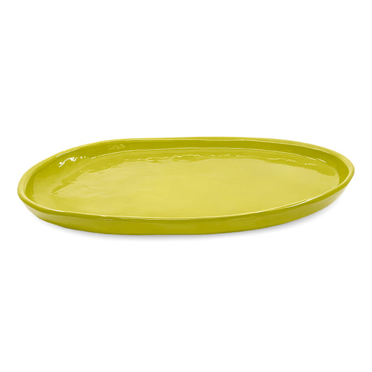 SMALL OVAL PLATTER CHARTREUSE