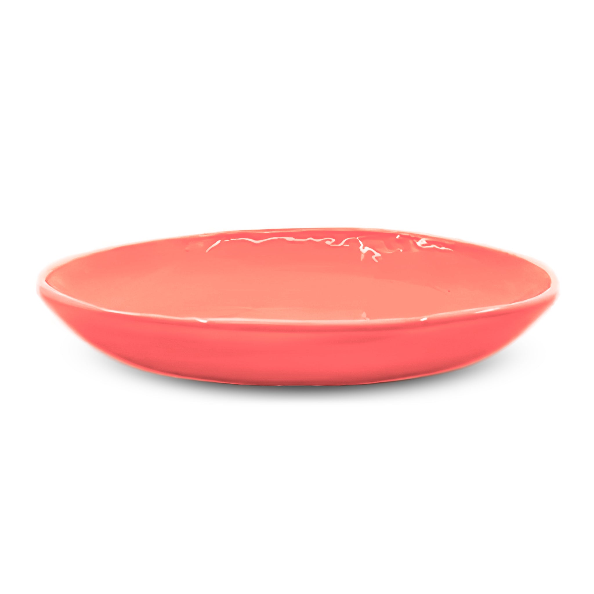 PEASANT PLATE LARGE FLAMINGO