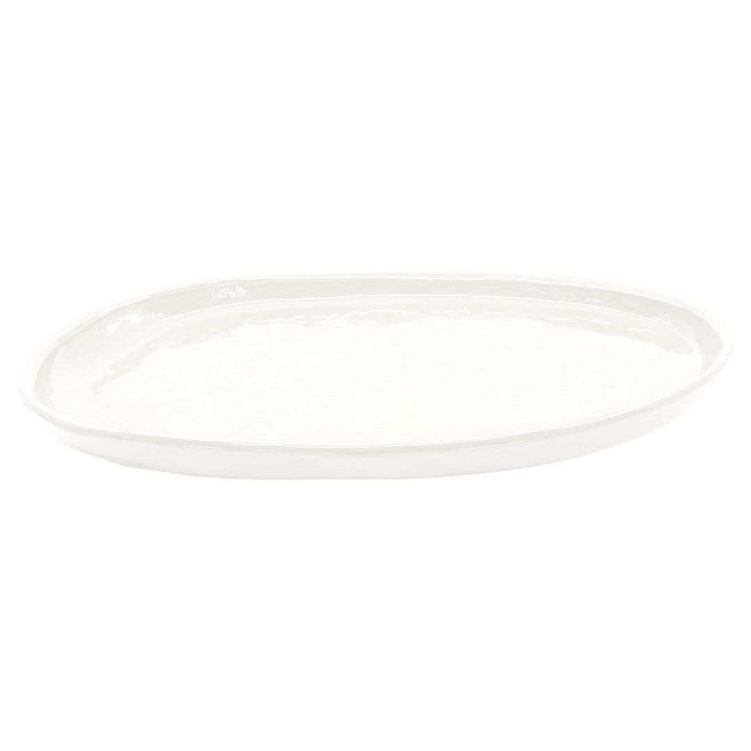 SMALL OVAL PLATTER WHITE GLOSS